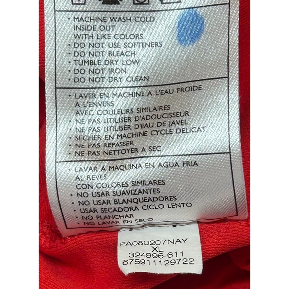 Nike‎ Golf Shirt Mens XL Red Stripe Fit Dry Long Sleeve Collared Polyester Polo - Picture 7 of 8